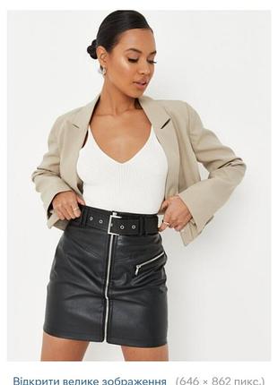Юбка из искусственной кожи missguided