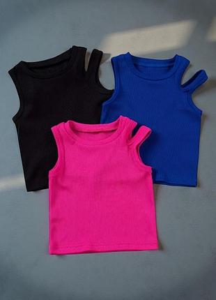 Стильні літні майки для дівчаток на 1 рік