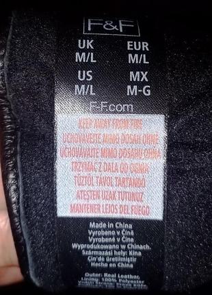 Кожаные перчатки f&f 3