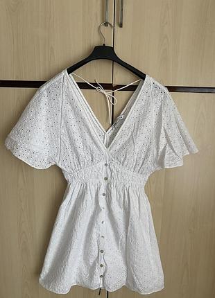 Сукня zara / сукня з прошви / біла сукня