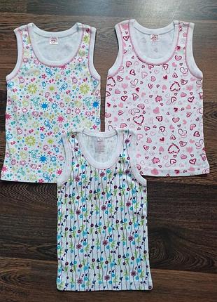 Новые детские маечки 3шт