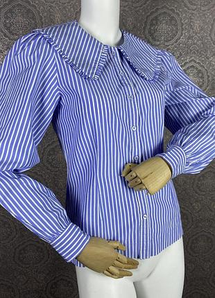 C&a — смугаста сорочка з об’ємними рукавами