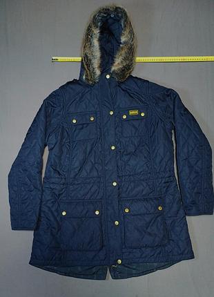 Плечи 42 см barbour international куртка с капюшоном и искусственный мехом lqu07271 size 18 100% pol