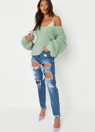 Sale🔥 круті джинси рвані мом missguided eu 36( англ 8) xs-s2 фото