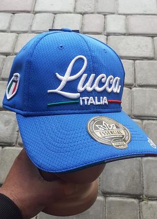 Мужская бейсболка  italia lucca с вышитым логотипом и ю флагом италии..one size.новая.