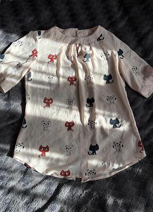 Блуза з котиками м