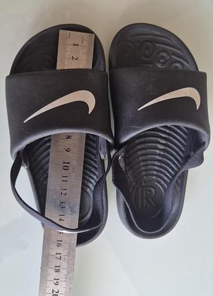 Шльопанці nike чорні для хлопчика, розмір 27, довжина устілки 16 см