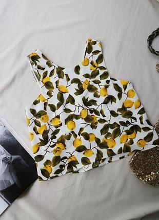 Актуальна блуза принт лимони від zara