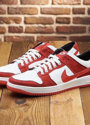 Кросівки чоловічі великого розміру натуральна шкіра, кеди nk м-31 білий /червоний