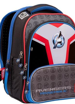 Школьный ортопедический каркасный рюкзак yes s-30 juno ultra premium marvel.avengers/