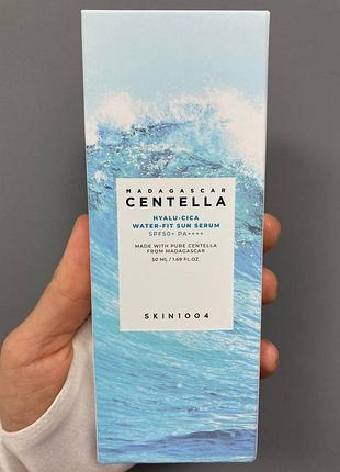 Легка гелева сироватка skin1004 madagascar centella hyalu-cica water-fit sun serum 50мл