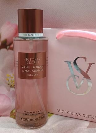 Парфюмированный мист для тела и волос vanilla bean & macadamia коллекция natural beauty victoria’s secret.
