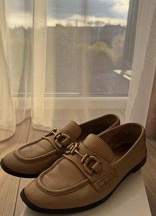 Взуття жіноче, мокасини, лофери, zara, розмір 35 на вузеньку ніжку