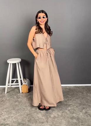 Костюм сорочка +спідниця