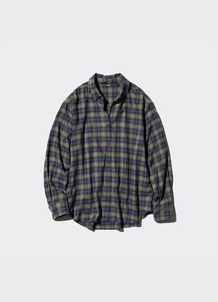 Фланелевая рубашка uniqlo унисекс