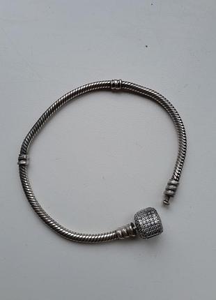 Pandora 925 серебро серебряный браслет