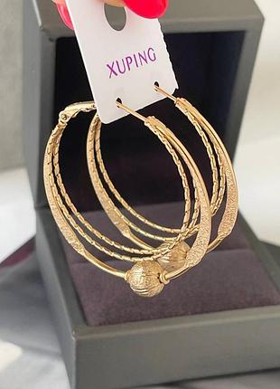 Серьги медсплав медзолото, кольца колечки, конго