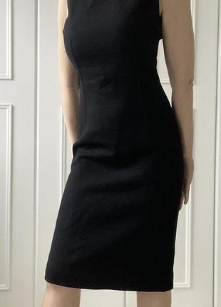 Dolce & gabbana платье футляр с атласной вставкой в талии шерсть шелк