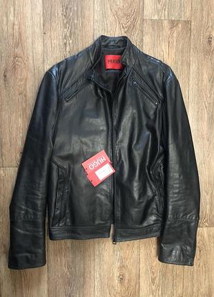 Шкіряна куртка hugo boss s-m оригінал