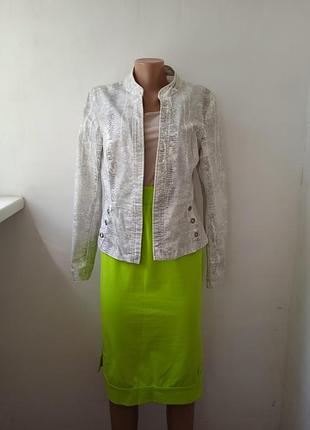 Піджак, жакет жіночий приталений у зміїний принт miss etam l