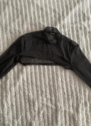 Топ з довгими рукавами сітка