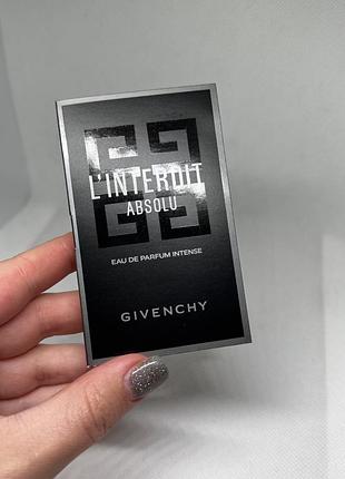Givenchy l’interdit absolu парфумована вода intense для жінок 1ml
