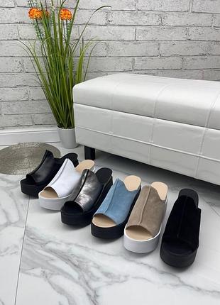 Шлепанцы на платформе