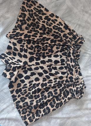 Новые шорты леопардовые zara