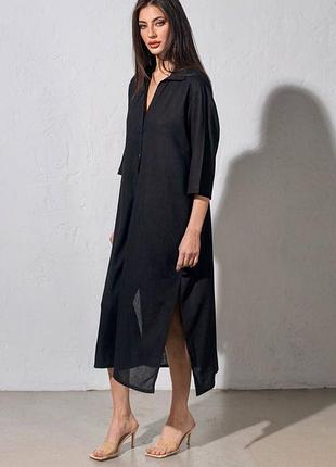 Туника удлиненная,туника рубашка,туника длинная лен.