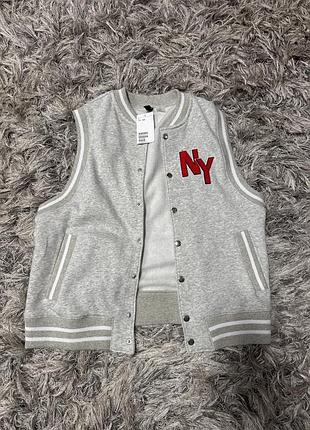 Жилетка-бомбер на флісі h&amp;m