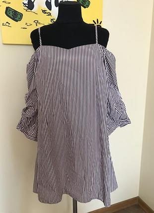 Стильний бавовняний сарафан