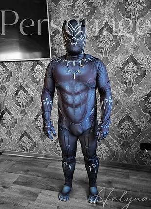 Карнавальный костюм черная пантера, марвел, супергеройский костюм, маскарадный костюм герасты