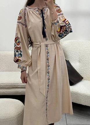 🔝 new collection сукня льон вишиванка