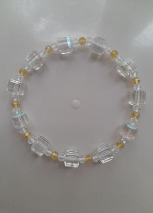 Браслет из стекла и пластика
