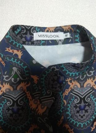 Блуза/рубашка misslook,стильная блузка воротник стойка4 фото