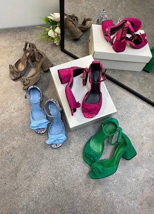 Жіночі босоніжки із натуральної замші та шкіри angel