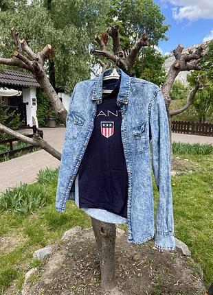 Джинсова сорочка pull&bear