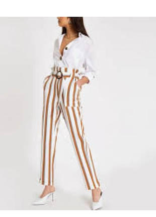 Брючки в смужку р.46