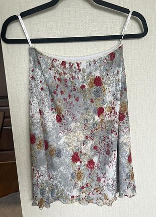 Спідниця. в квітковий принт, вінтаж ,