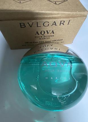Тестер bvlgari aqva pour homme marine туалетна вода 100мл