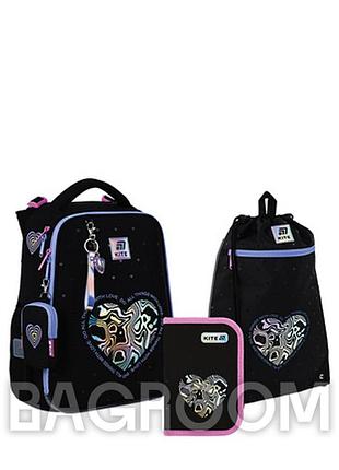Школьный набор kite education love is set_k25-531m-2 (рюкзак, пенал, сумка)