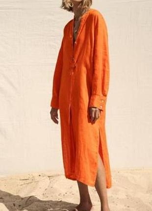 Легкое полупрозрачное хлопковое платье длинная рубашка