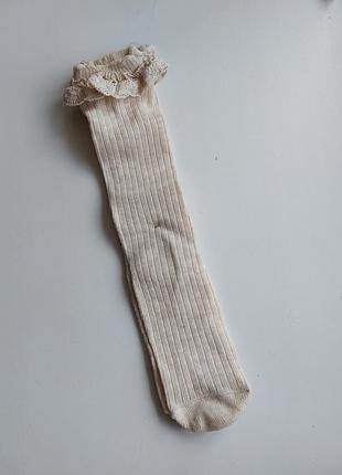 Брендовые гольфы подколенки с кружевом
