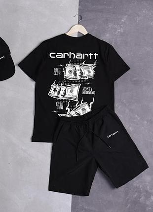 Футболка+шорти+кепка carhartt