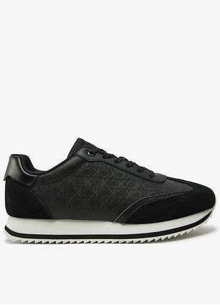 Жіночі стильні кросівки, розпродаж! calvin klein снікерcи runner lace up - mono hw0hw02294