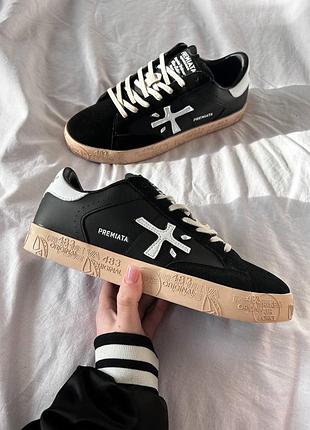 Чоловічі кросівки premiata steven ''black beige''