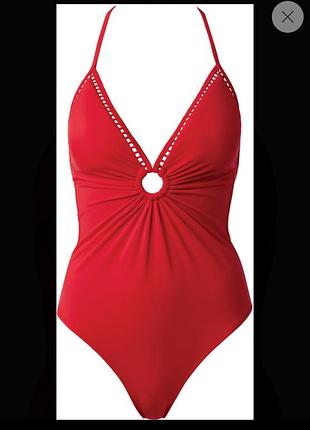 Купальник новий цільний злитний червоний calzedonia