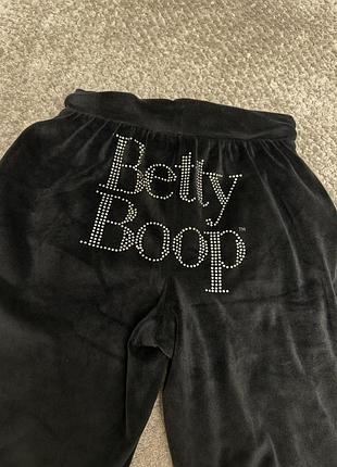 Спортивні штани велюрові betty boop4 фото