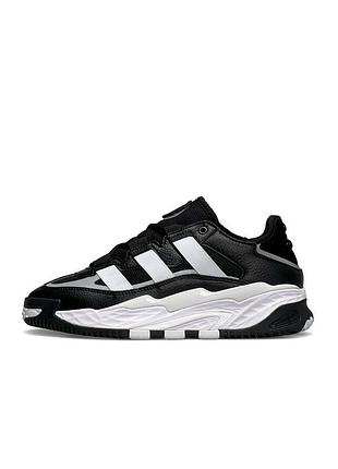 Adidas originals niteball black/white leather m