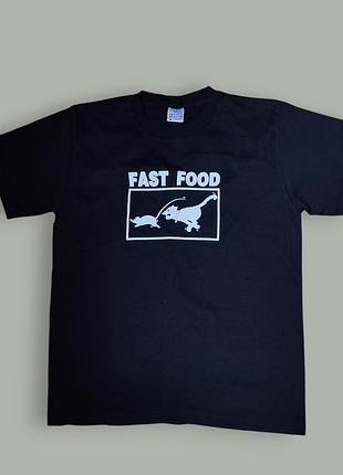 Футболка мужская черная фаст фуд